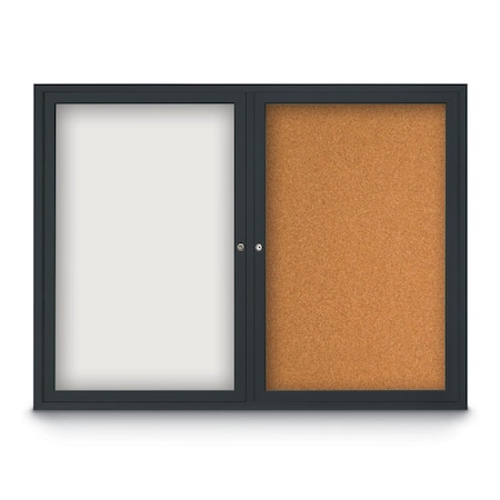 Corkboard,Black/White,42 X 32